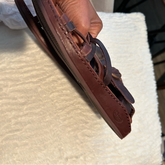 Brown Strappy Sandals CHACO size 40 used Like NEW, they have stitching. - Picture 10 of 16